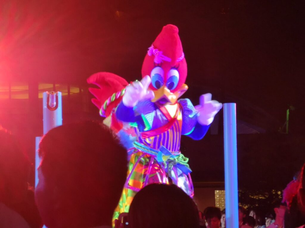 USJグロウアップ Oh! マツリを無料エリア最前列から見た様子